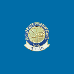 SVDP 35 year pin