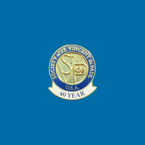 SVDP 40 Year Pin